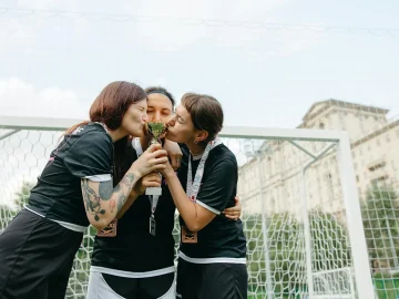 PSV Women championship celebration after winning the Women's Eredivisie title at Stadion De Herdgang