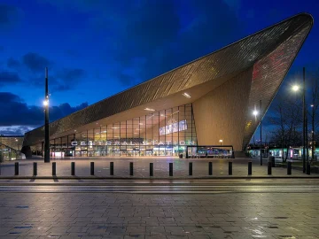 Rotterdam Centraal station used to illustrate train works on 13 and 14 June