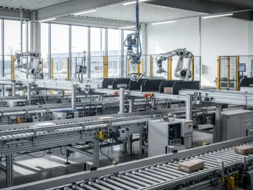 Automated warehouse equipment used to illustrate Dutch companies responding to staff shortages
