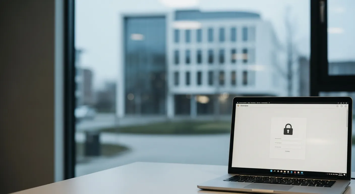 Secure Dutch digital government login concept without official logos