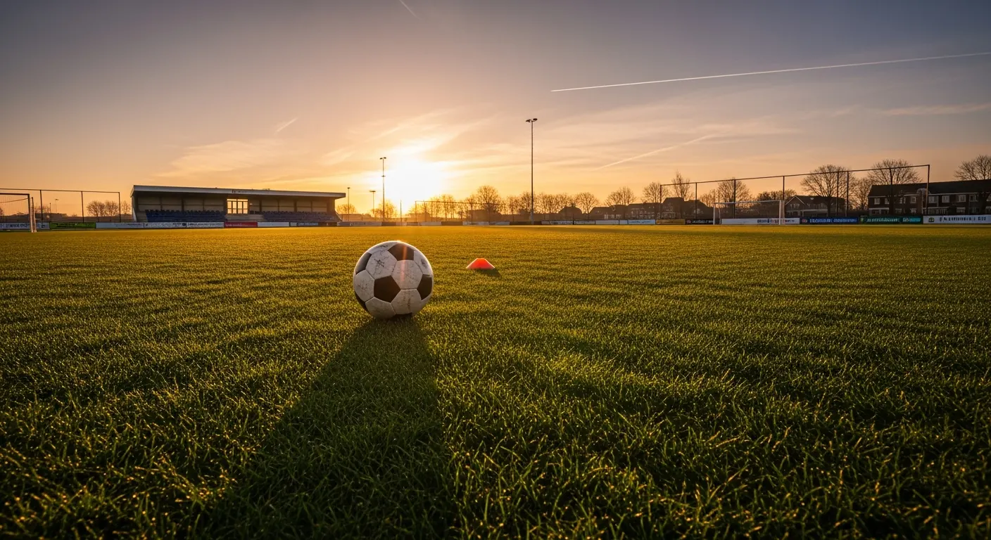 News image about realistic sports news stock photo with field texture, ball or training equipment, dramatic