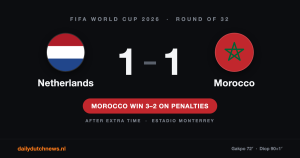 Netherlands Eliminated From World Cup After Penalty Shootout