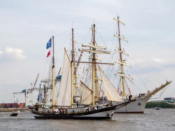 Sail Harlingen event with tall ships in Friesland