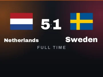 Netherlands 5–1 Sweden