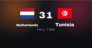 Netherlands 3–1 Tunisia